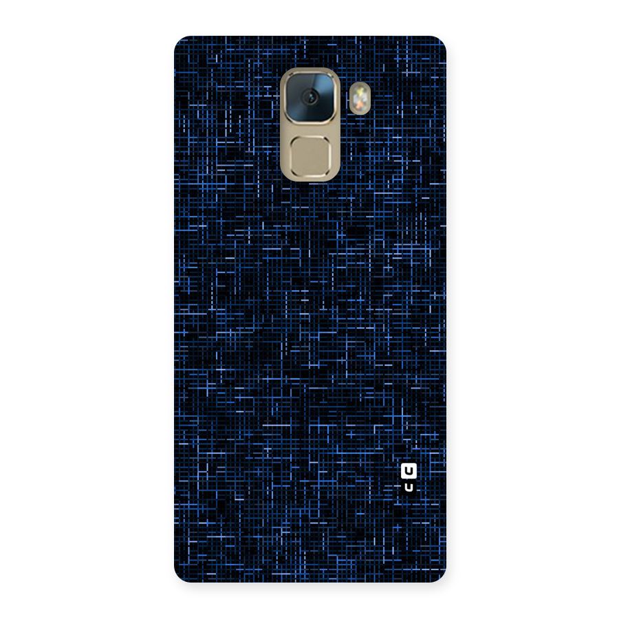 Criss Cross Blue Pattern Back Case for Huawei Honor 7
