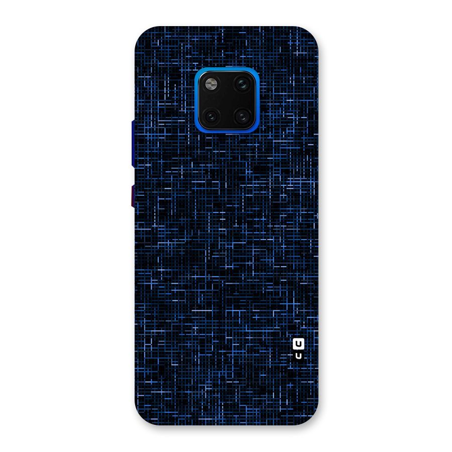 Criss Cross Blue Pattern Back Case for Huawei Mate 20 Pro
