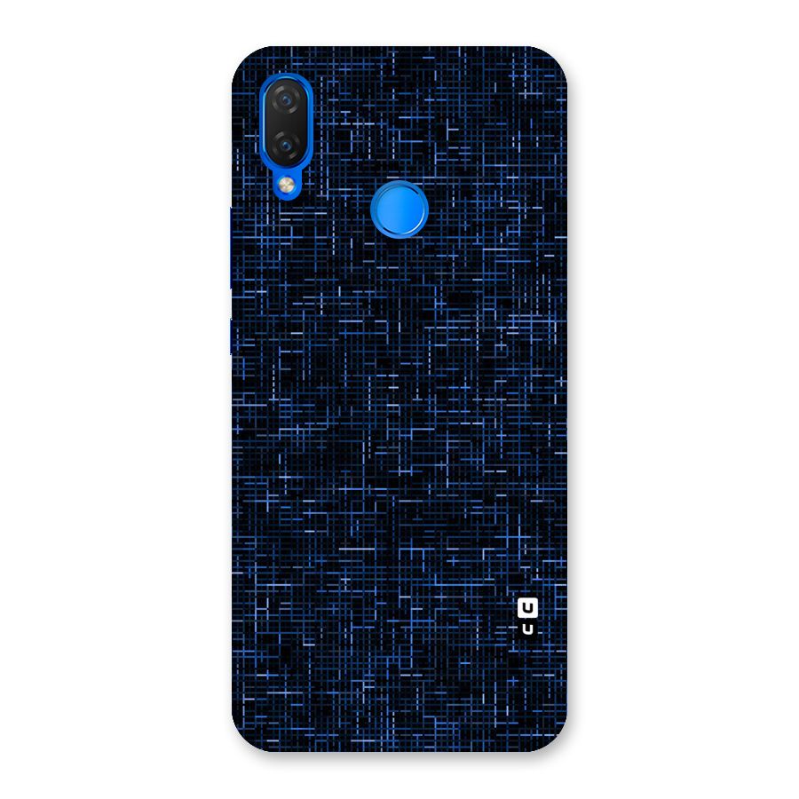 Criss Cross Blue Pattern Back Case for Huawei P Smart+