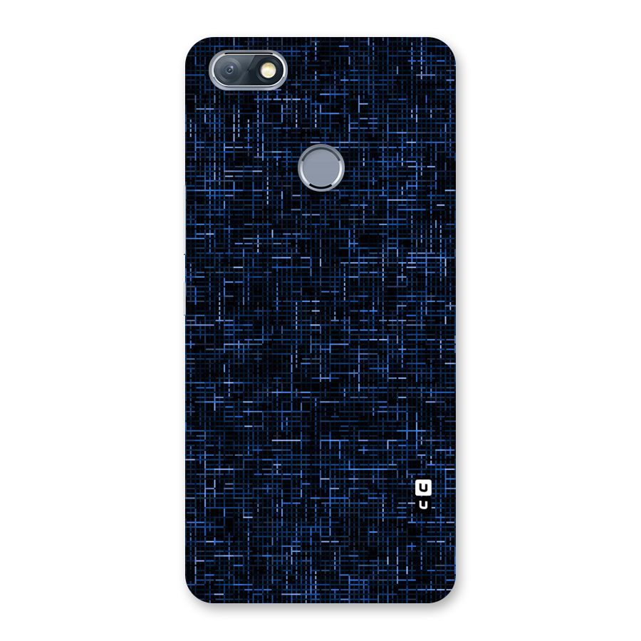 Criss Cross Blue Pattern Back Case for Infinix Note 5