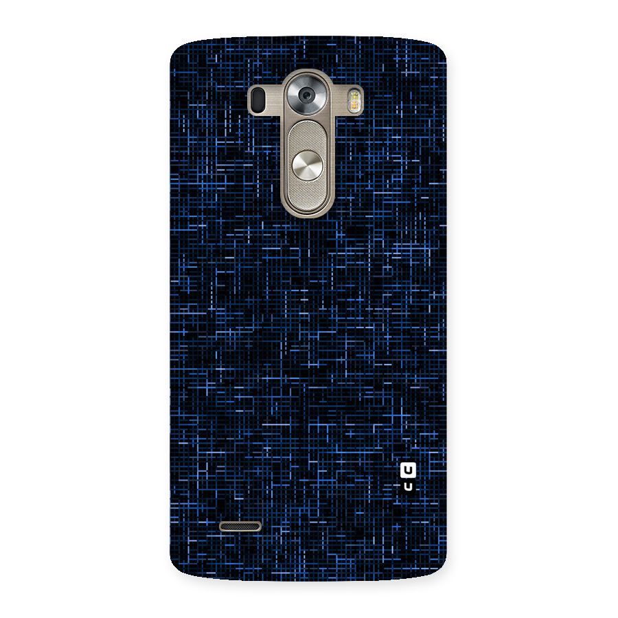 Criss Cross Blue Pattern Back Case for LG G3