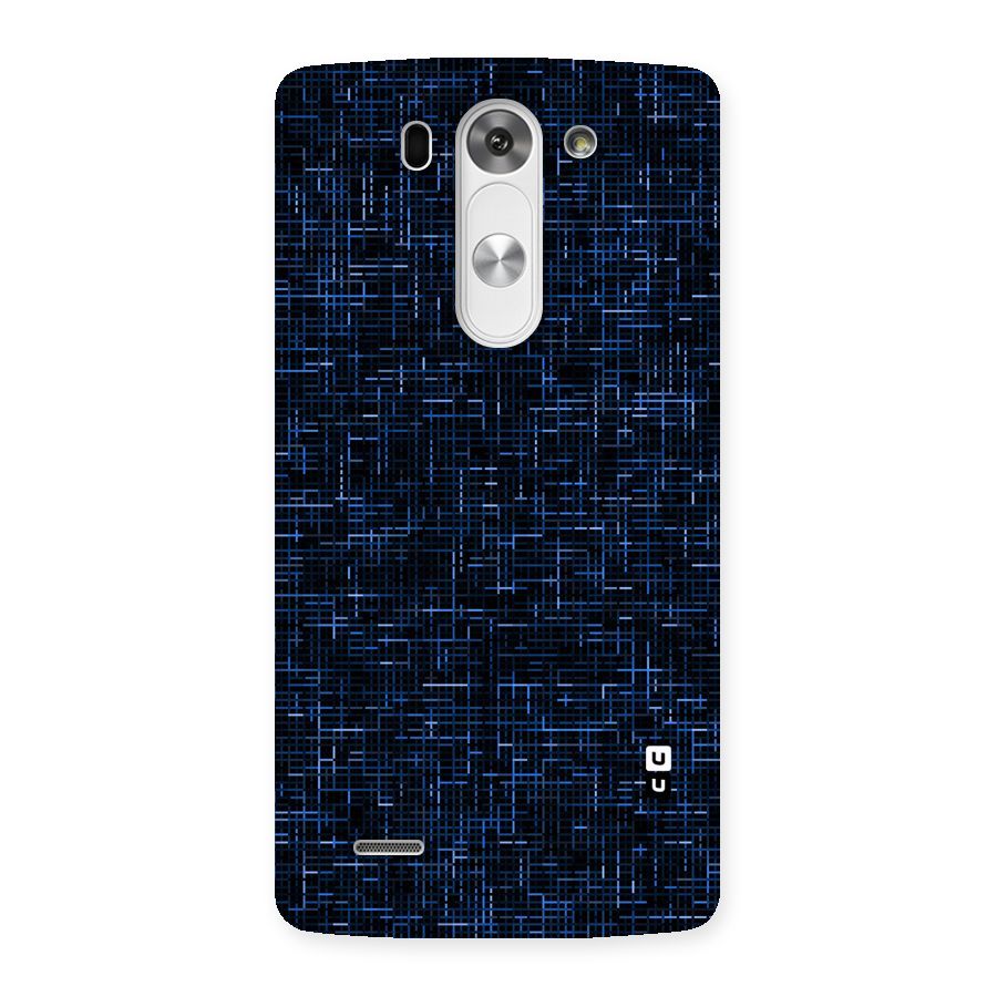 Criss Cross Blue Pattern Back Case for LG G3 Mini
