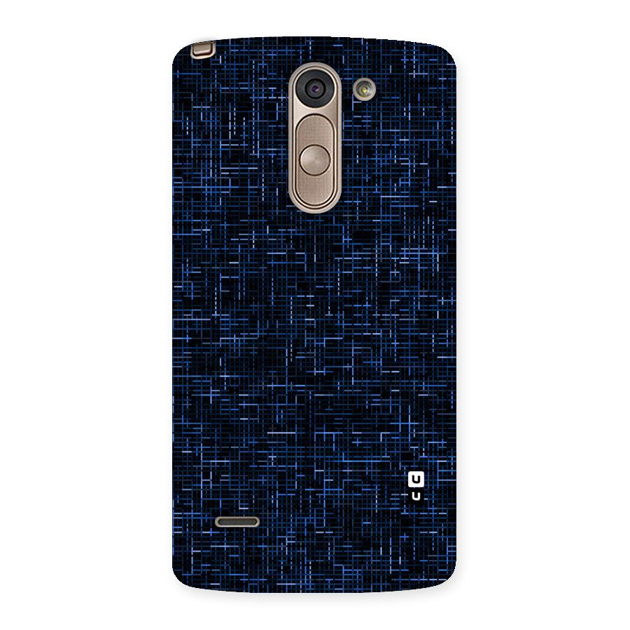 Criss Cross Blue Pattern Back Case for LG G3 Stylus