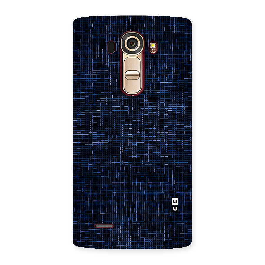 Criss Cross Blue Pattern Back Case for LG G4