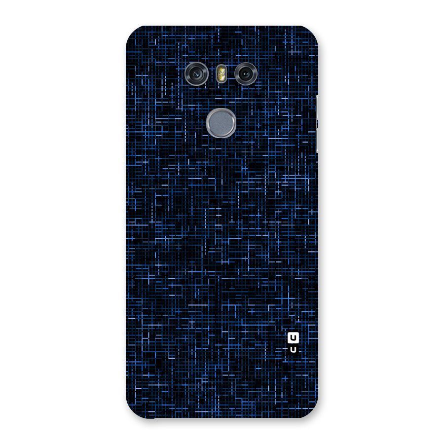 Criss Cross Blue Pattern Back Case for LG G6