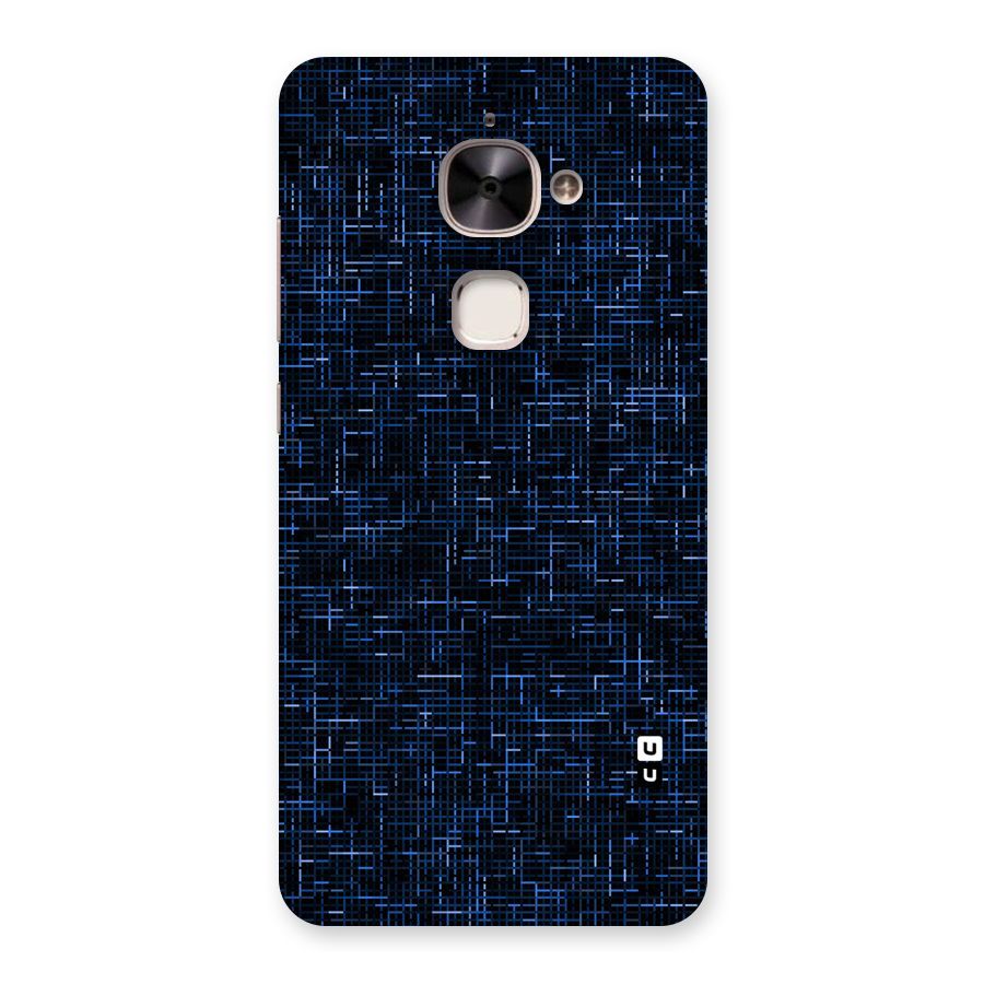 Criss Cross Blue Pattern Back Case for Le 2