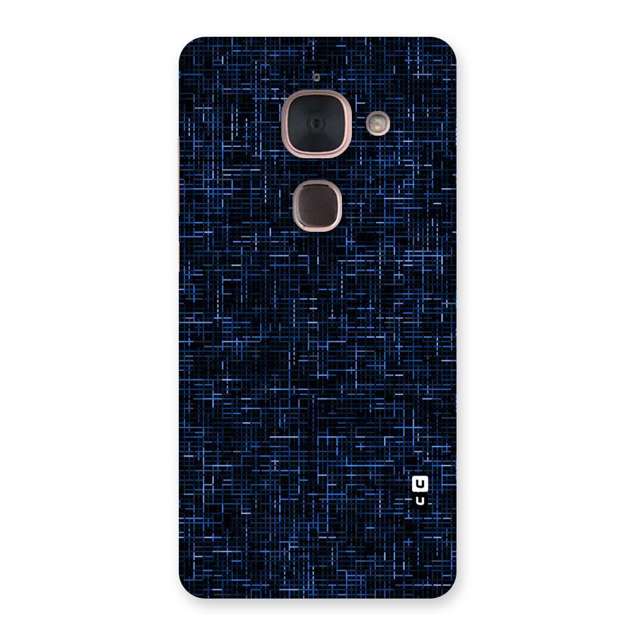 Criss Cross Blue Pattern Back Case for Le Max 2