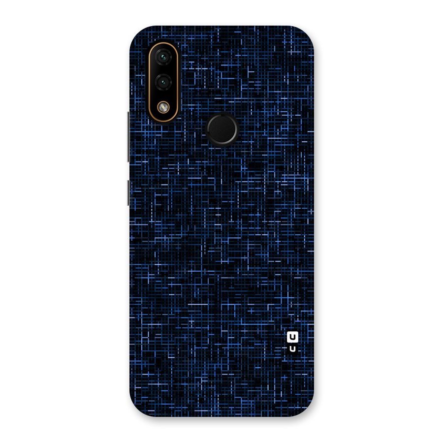 Criss Cross Blue Pattern Back Case for Lenovo A6 Note