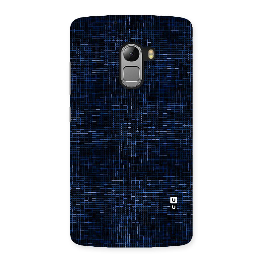 Criss Cross Blue Pattern Back Case for Lenovo K4 Note