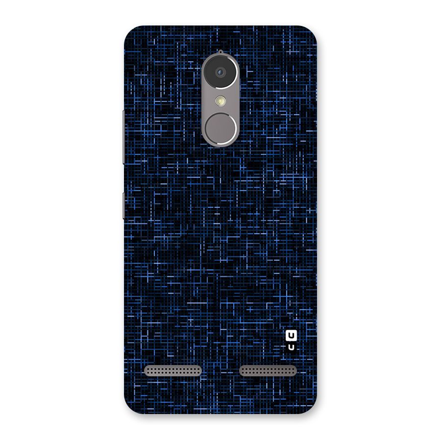 Criss Cross Blue Pattern Back Case for Lenovo K6