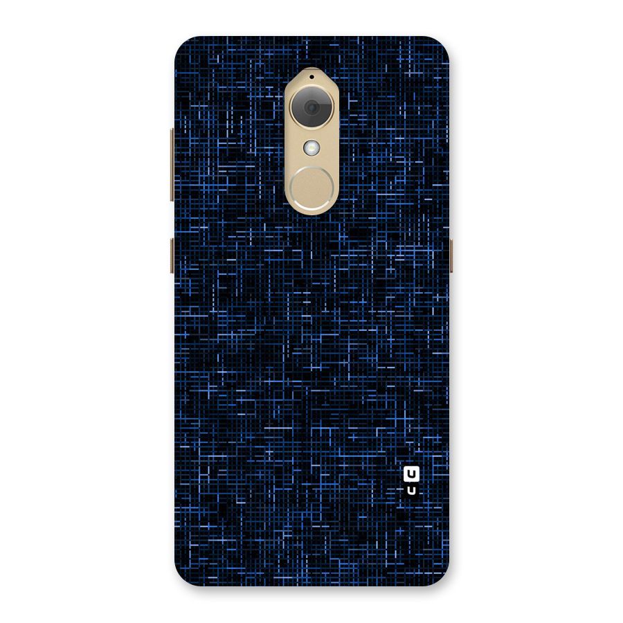 Criss Cross Blue Pattern Back Case for Lenovo K8