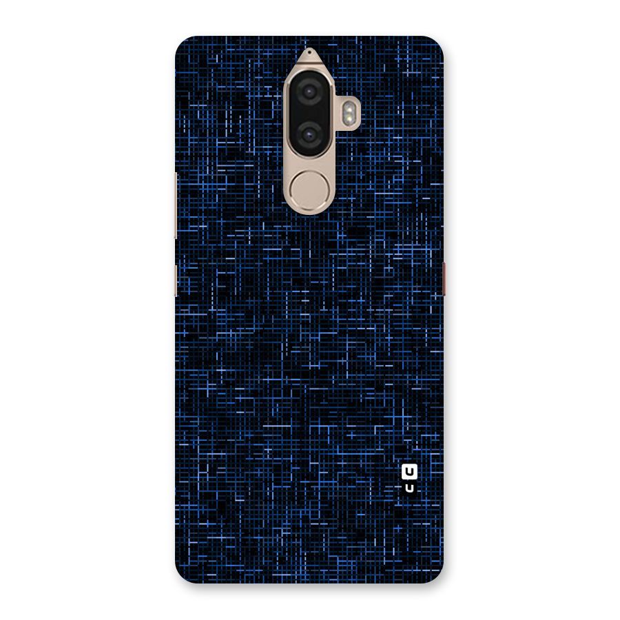 Criss Cross Blue Pattern Back Case for Lenovo K8 Note