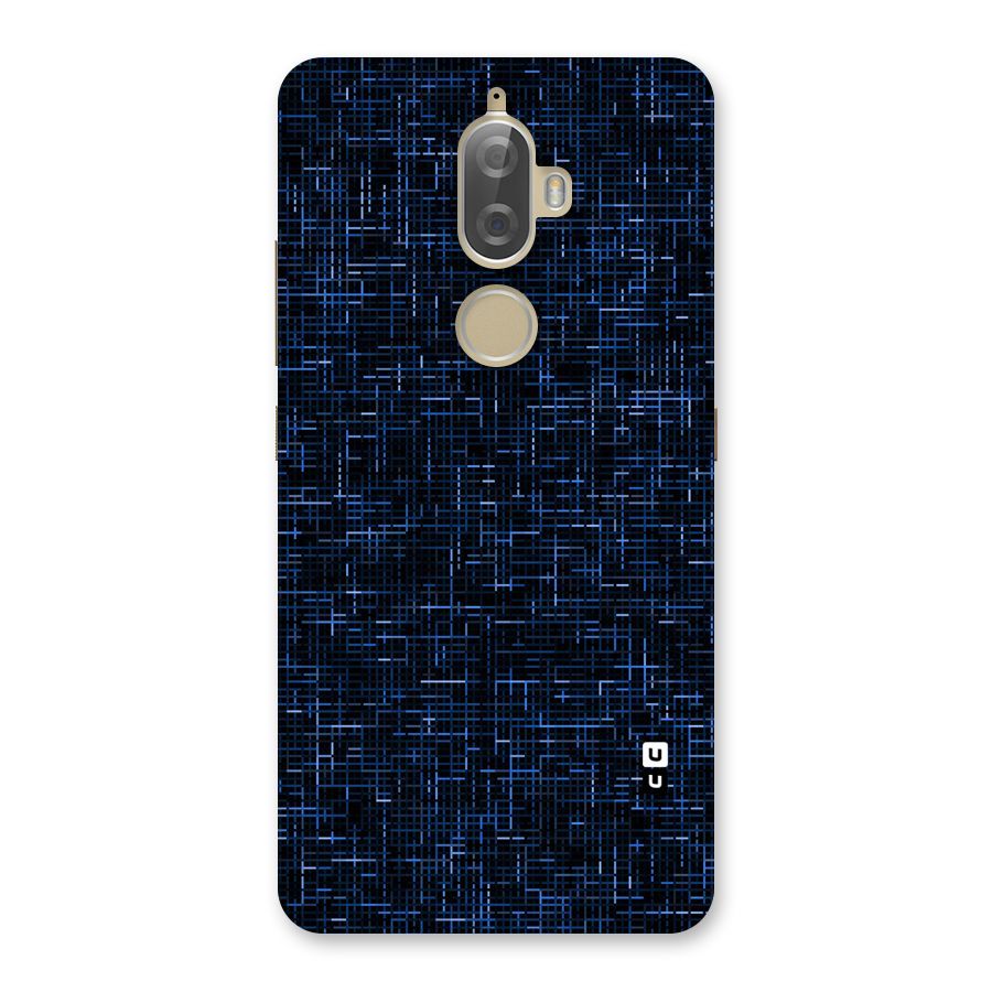 Criss Cross Blue Pattern Back Case for Lenovo K8 Plus