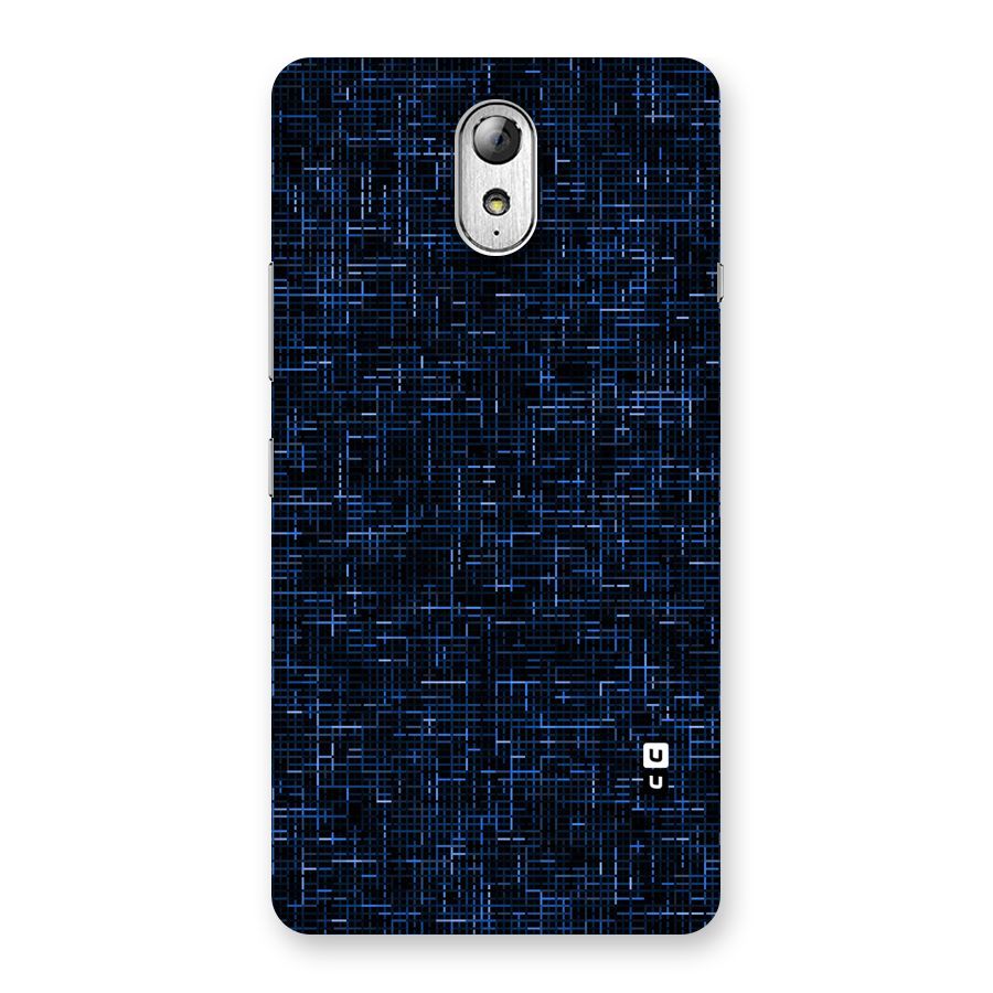 Criss Cross Blue Pattern Back Case for Lenovo Vibe P1M
