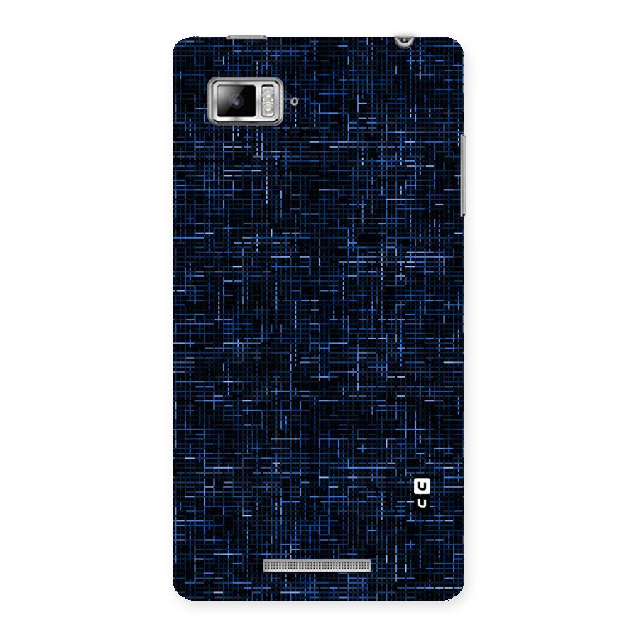 Criss Cross Blue Pattern Back Case for Lenovo Vibe Z K910