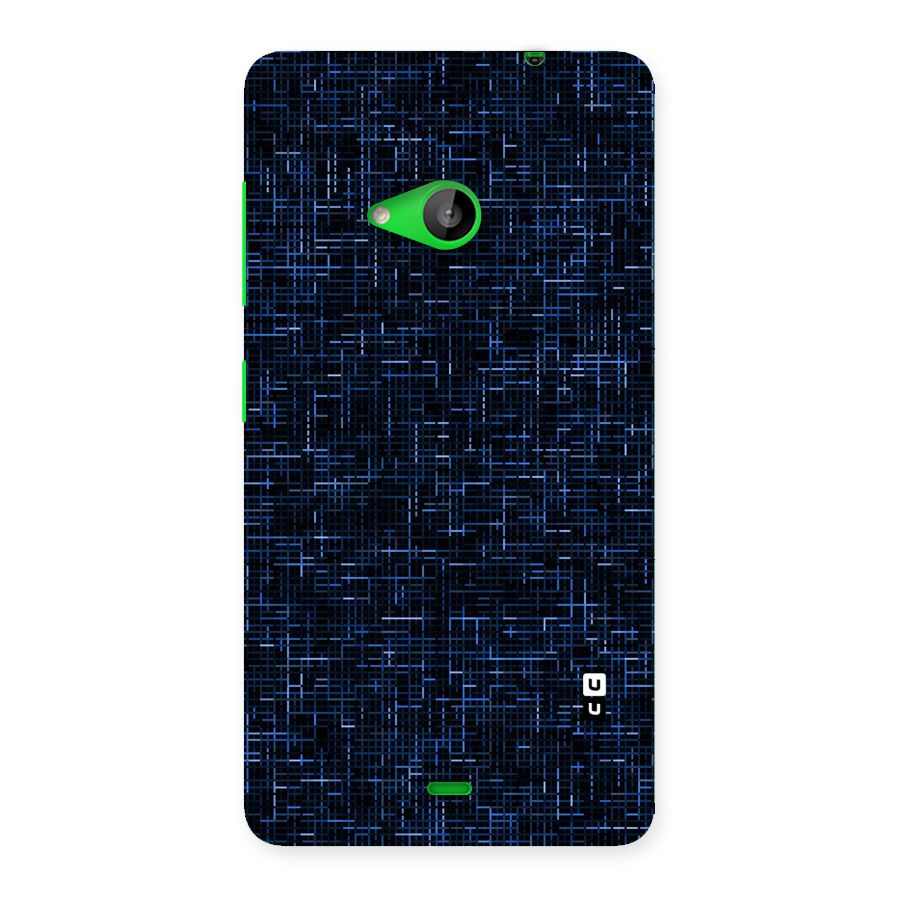 Criss Cross Blue Pattern Back Case for Lumia 535