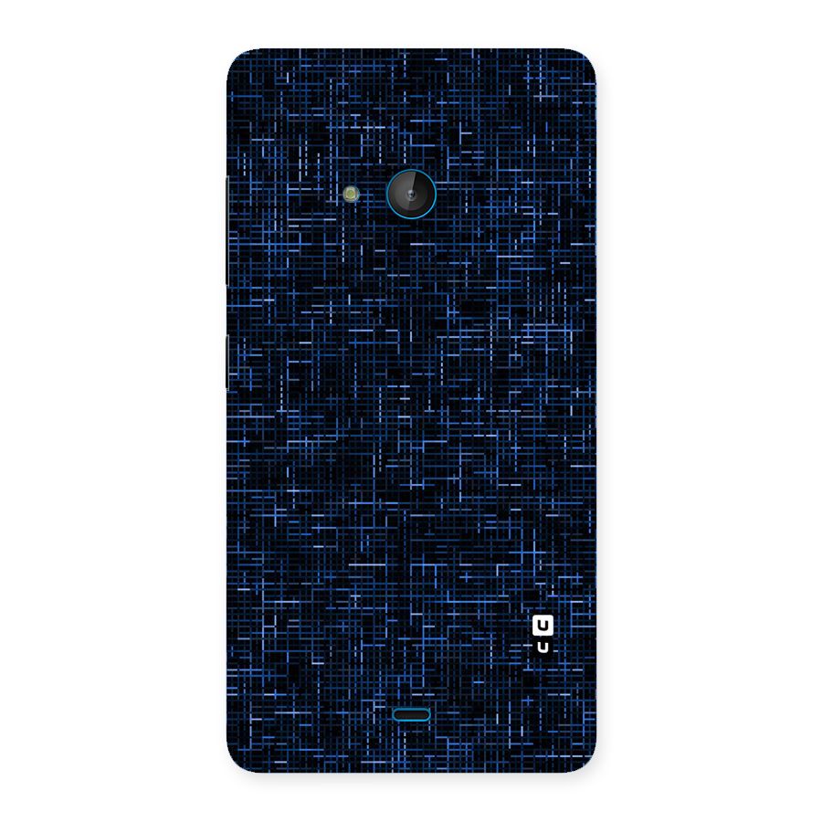 Criss Cross Blue Pattern Back Case for Lumia 540
