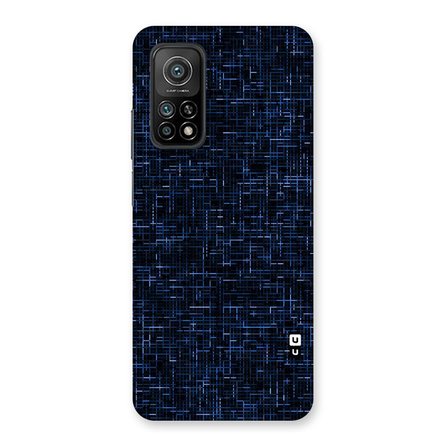 Criss Cross Blue Pattern Back Case for Mi 10T 5G