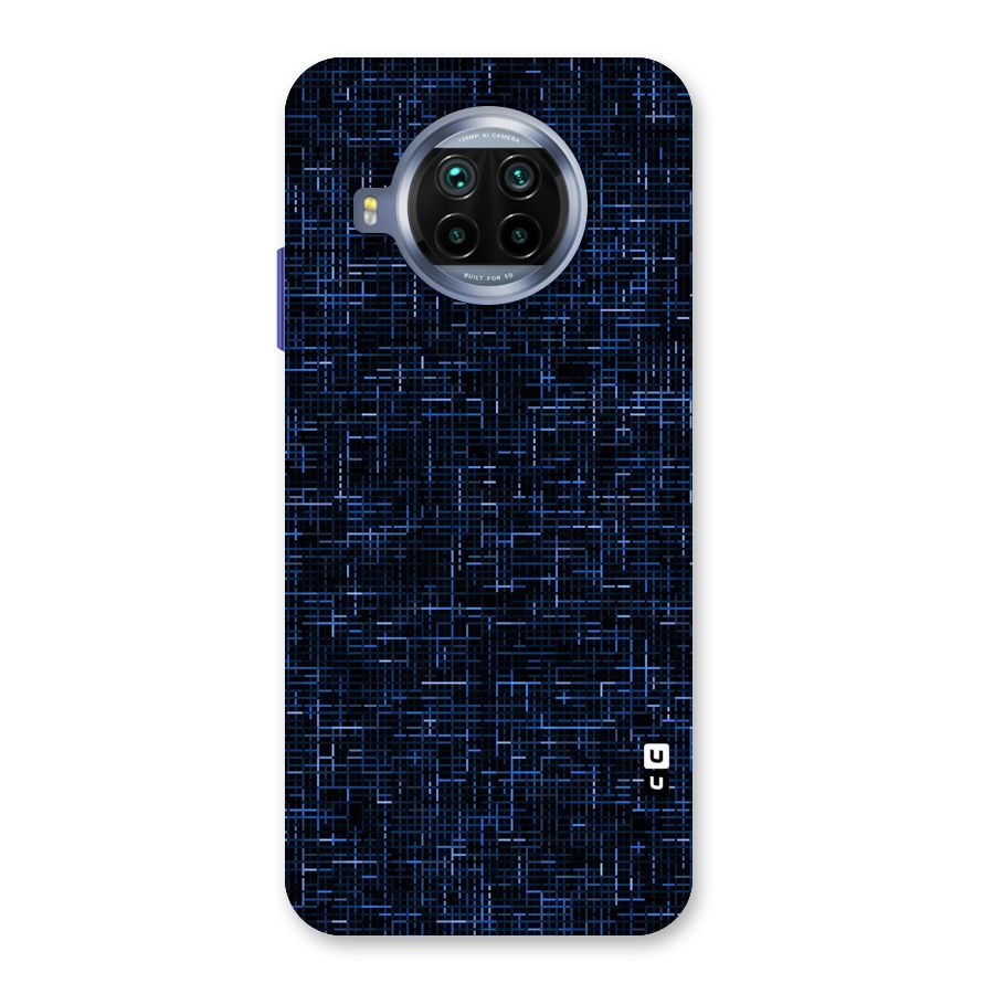 Criss Cross Blue Pattern Back Case for Mi 10i