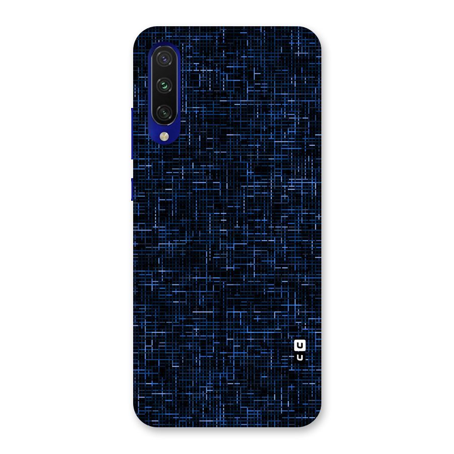 Criss Cross Blue Pattern Back Case for Mi A3