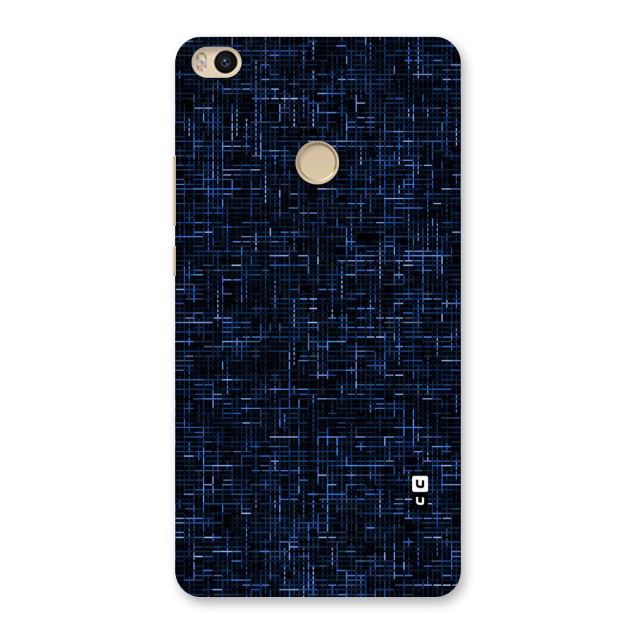 Criss Cross Blue Pattern Back Case for Mi Max 2