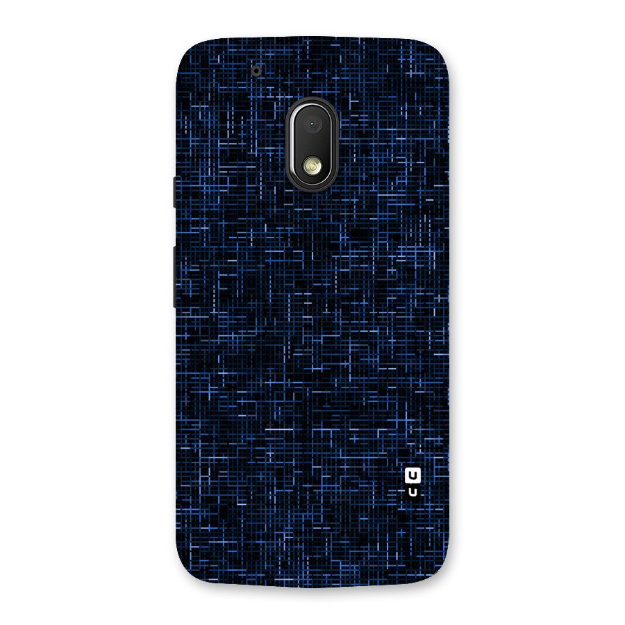 Criss Cross Blue Pattern Back Case for Moto G4 Play
