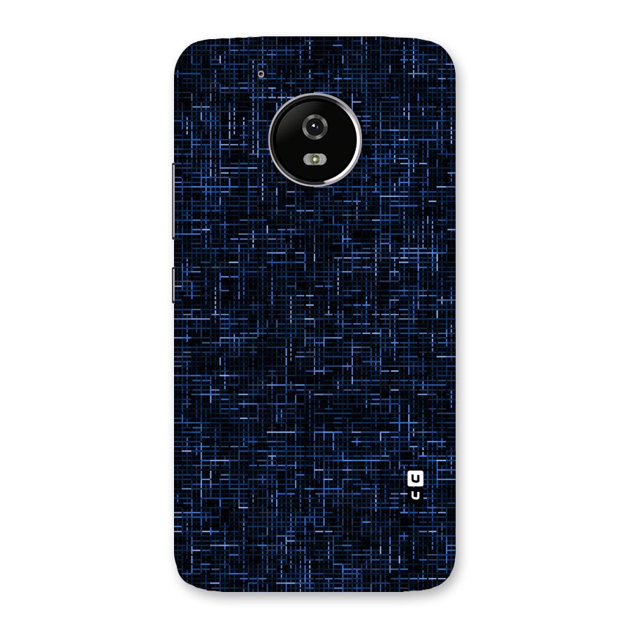 Criss Cross Blue Pattern Back Case for Moto G5