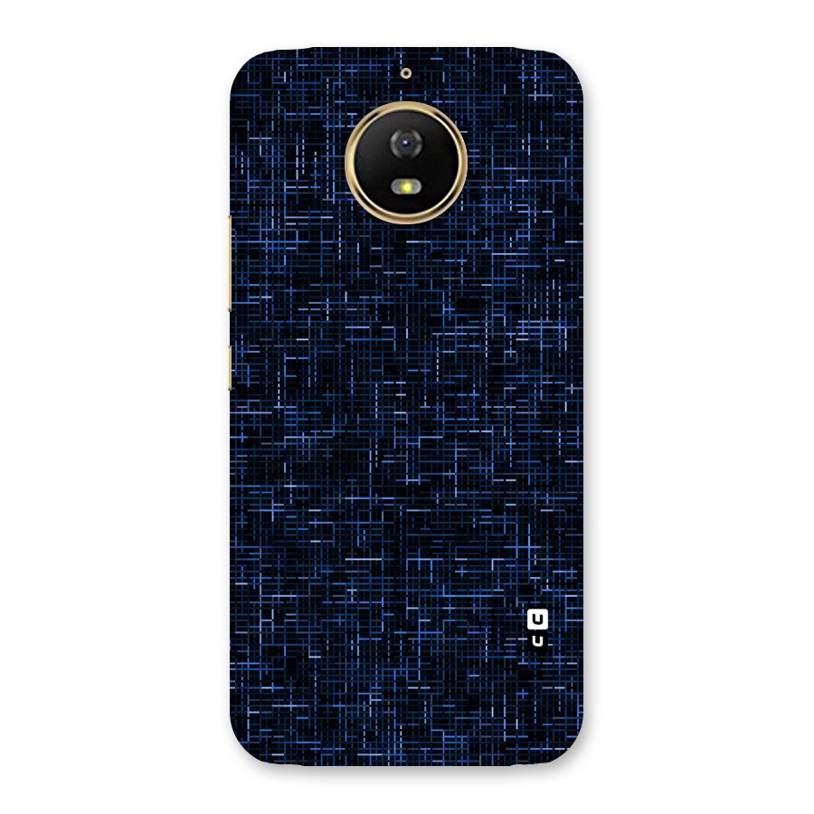 Criss Cross Blue Pattern Back Case for Moto G5s