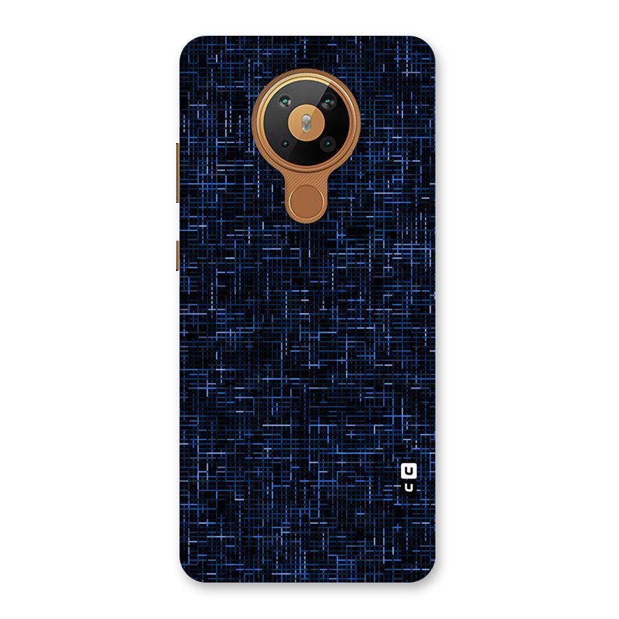 Criss Cross Blue Pattern Back Case for Nokia 5.3