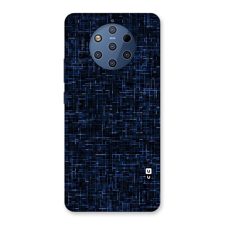 Criss Cross Blue Pattern Back Case for Nokia 9 PureView