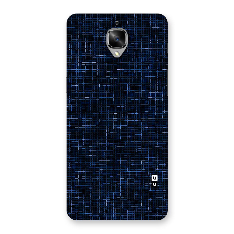 Criss Cross Blue Pattern Back Case for OnePlus 3T