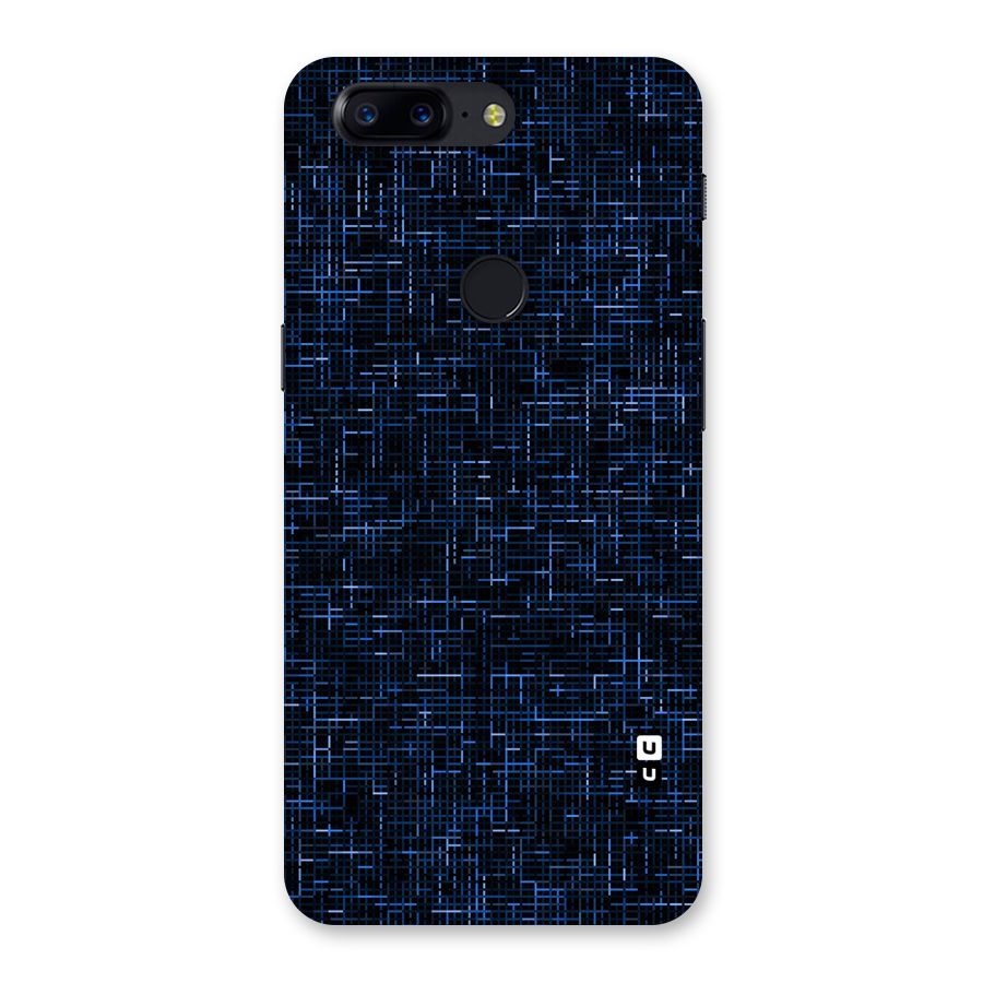 Criss Cross Blue Pattern Back Case for OnePlus 5T