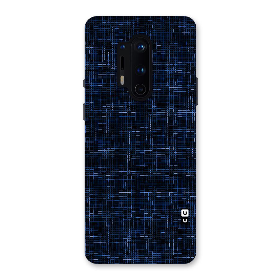 Criss Cross Blue Pattern Back Case for OnePlus 8 Pro