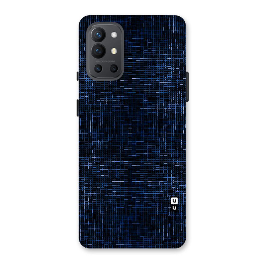 Criss Cross Blue Pattern Back Case for OnePlus 9R