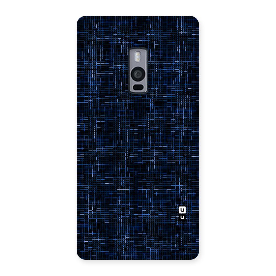 Criss Cross Blue Pattern Back Case for OnePlus Two
