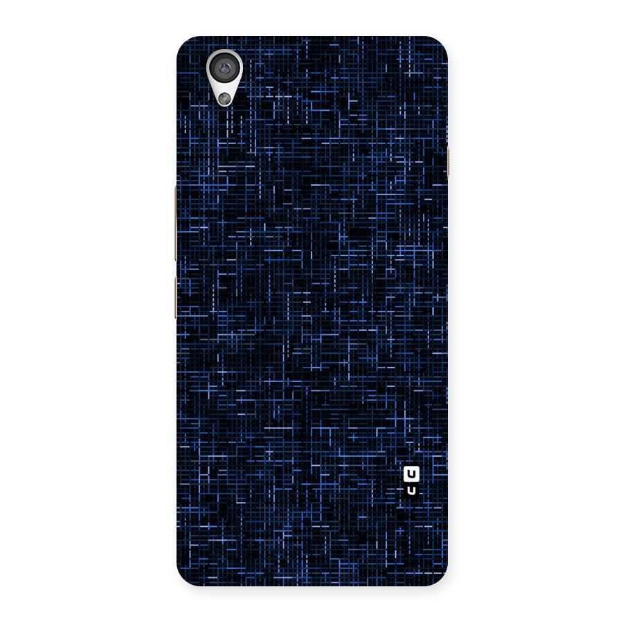 Criss Cross Blue Pattern Back Case for OnePlus X