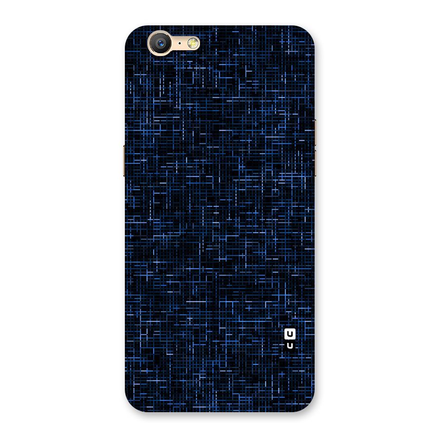 Criss Cross Blue Pattern Back Case for Oppo A57