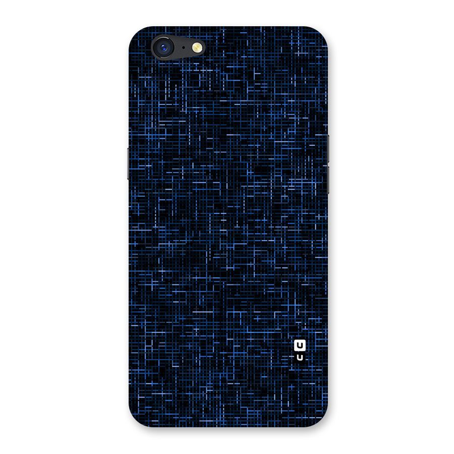 Criss Cross Blue Pattern Back Case for Oppo A71