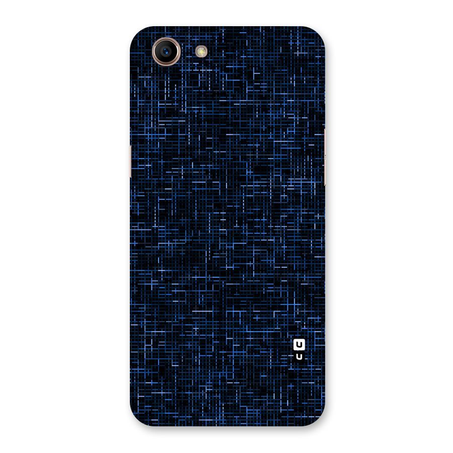 Criss Cross Blue Pattern Back Case for Oppo A83 (2018)