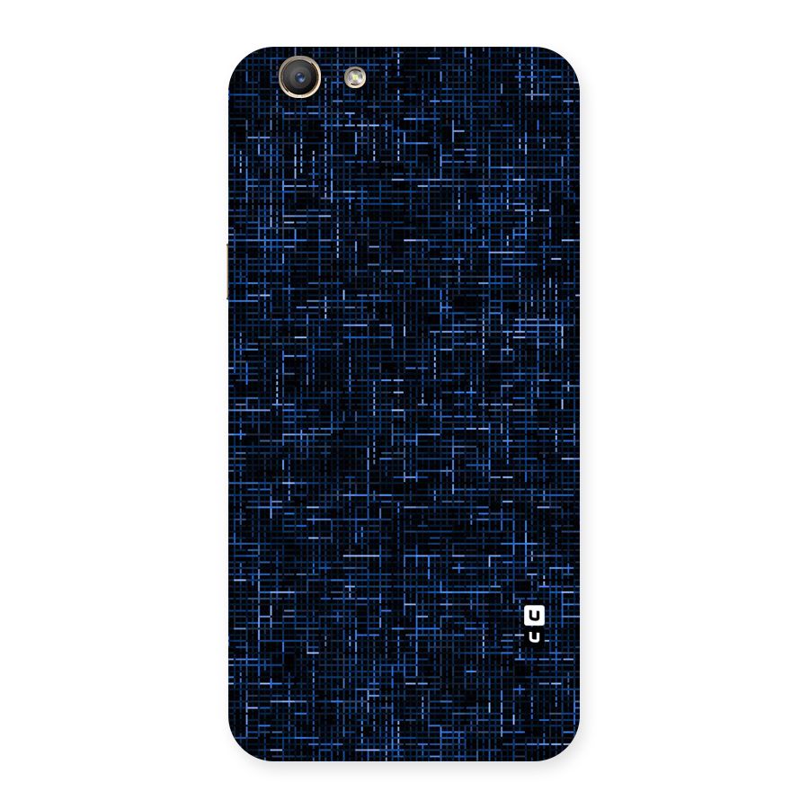 Criss Cross Blue Pattern Back Case for Oppo F1s