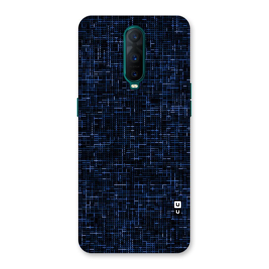 Criss Cross Blue Pattern Back Case for Oppo R17 Pro