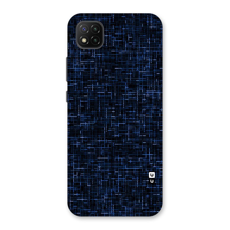 Criss Cross Blue Pattern Back Case for Poco C3