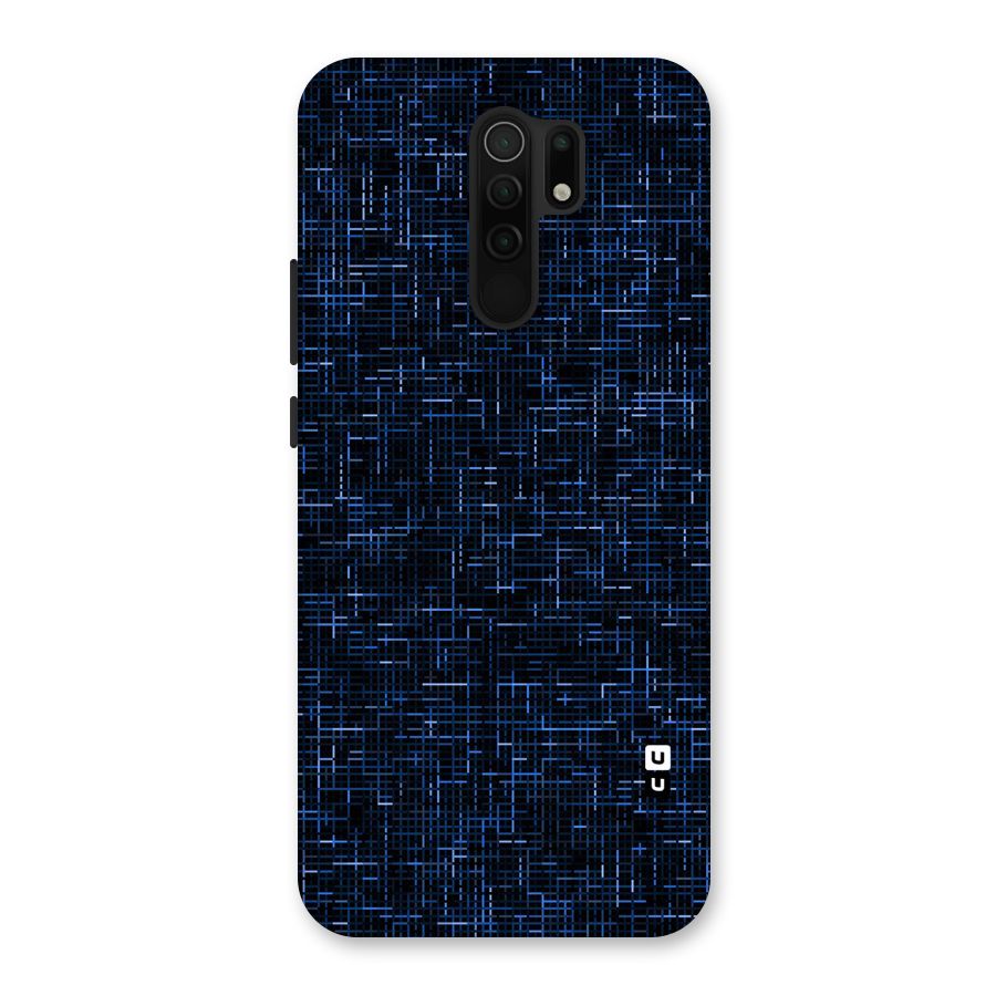 Criss Cross Blue Pattern Back Case for Poco M2