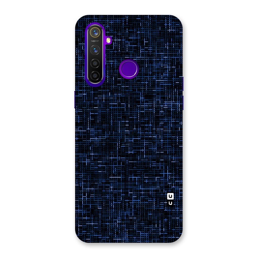 Criss Cross Blue Pattern Back Case for Realme 5 Pro