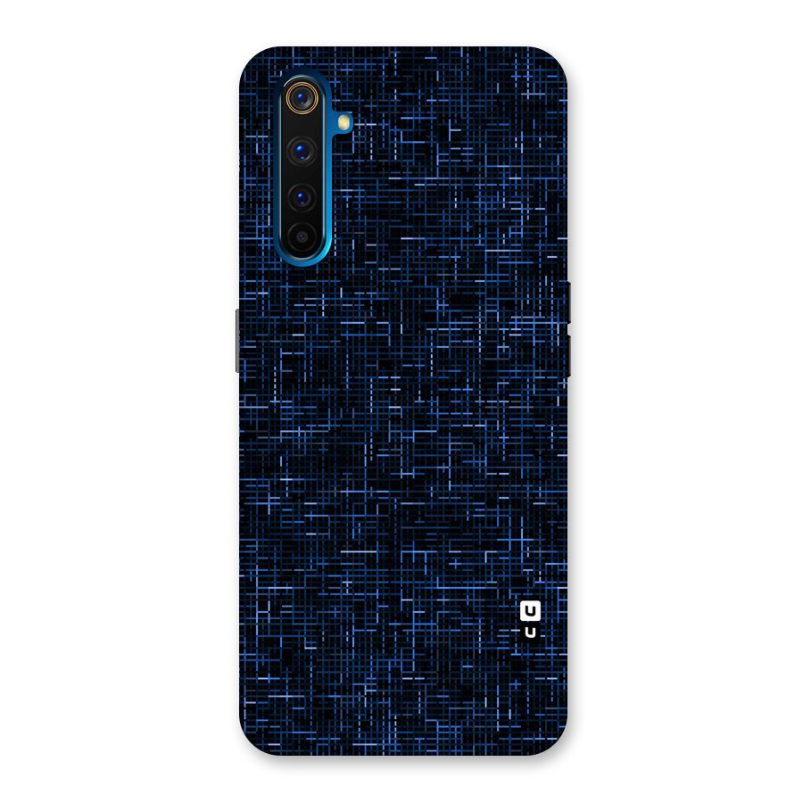 Criss Cross Blue Pattern Back Case for Realme 6 Pro