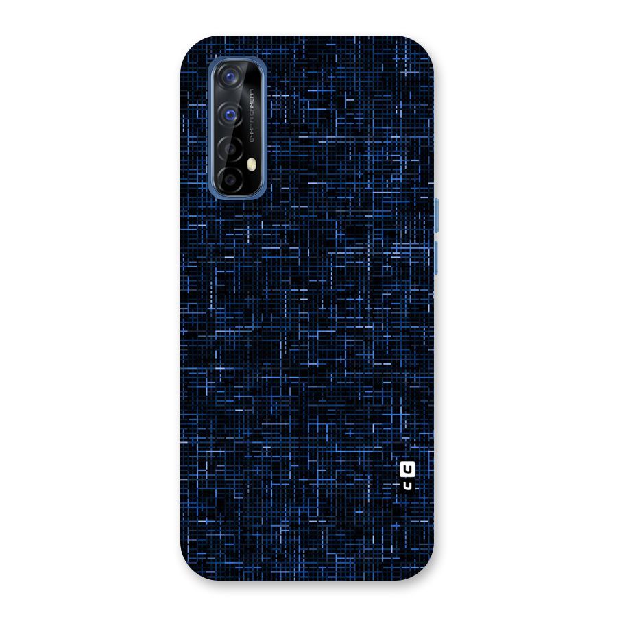 Criss Cross Blue Pattern Back Case for Realme 7