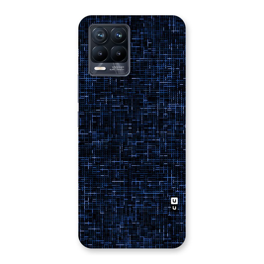Criss Cross Blue Pattern Back Case for Realme 8 Pro