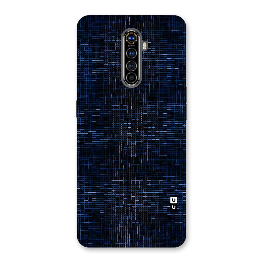 Criss Cross Blue Pattern Back Case for Realme X2 Pro