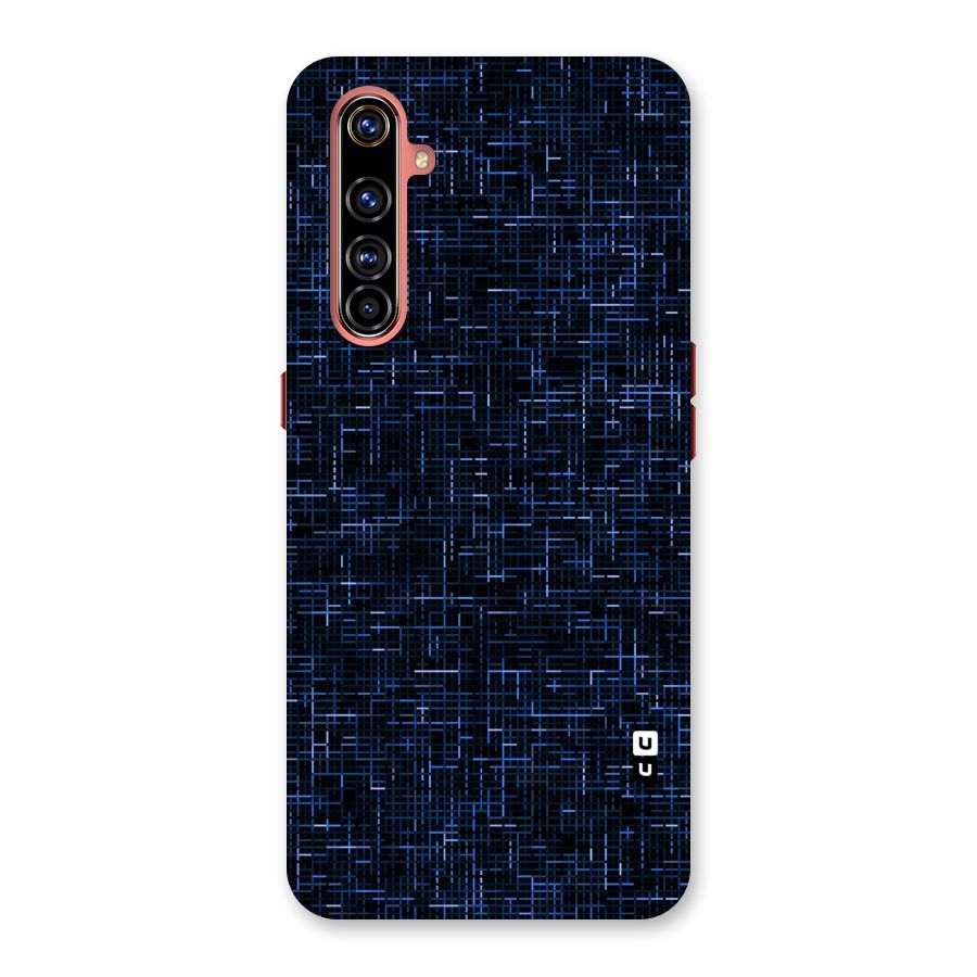 Criss Cross Blue Pattern Back Case for Realme X50 Pro