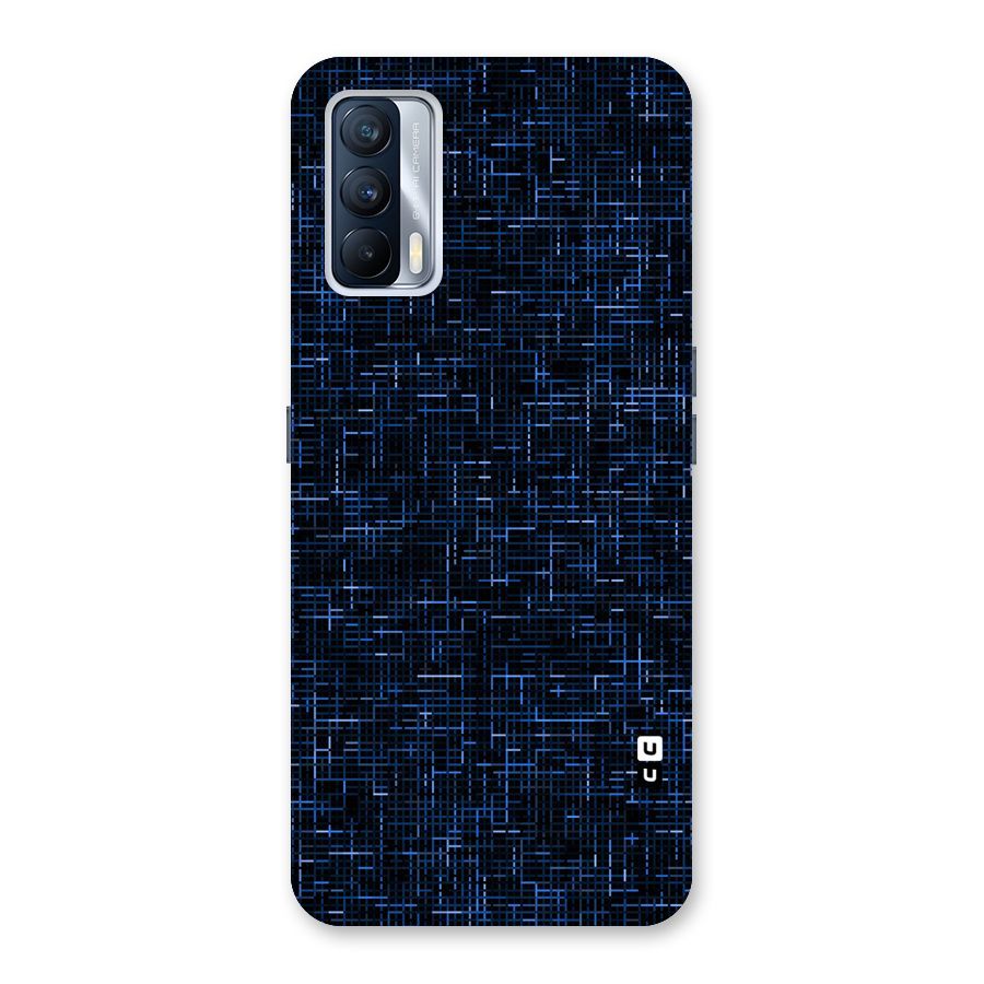 Criss Cross Blue Pattern Back Case for Realme X7